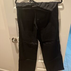 Reformation Olina Linen Pant in Black